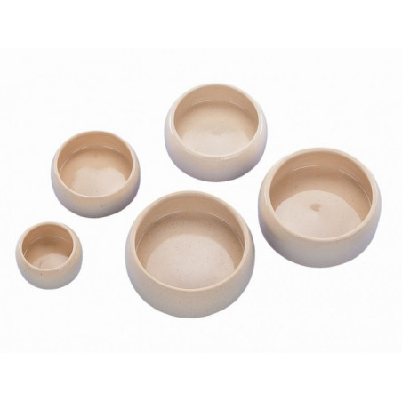 Skål Keramik - Rund med kant - 125ml - Beige