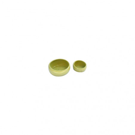 Keramikskål Ergonomisk Limegrön Stor 420ml
